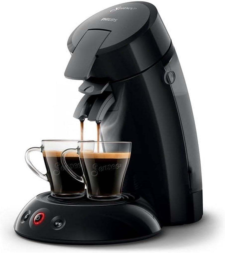 Philips Senseo Original Coffee Pod Machine with Crema Plus Technology, Coffee Boost Technology, Fast and Easy, Fuller and Richer Taste 1450 W, 0.7 Litre, Black (HD6553/67)