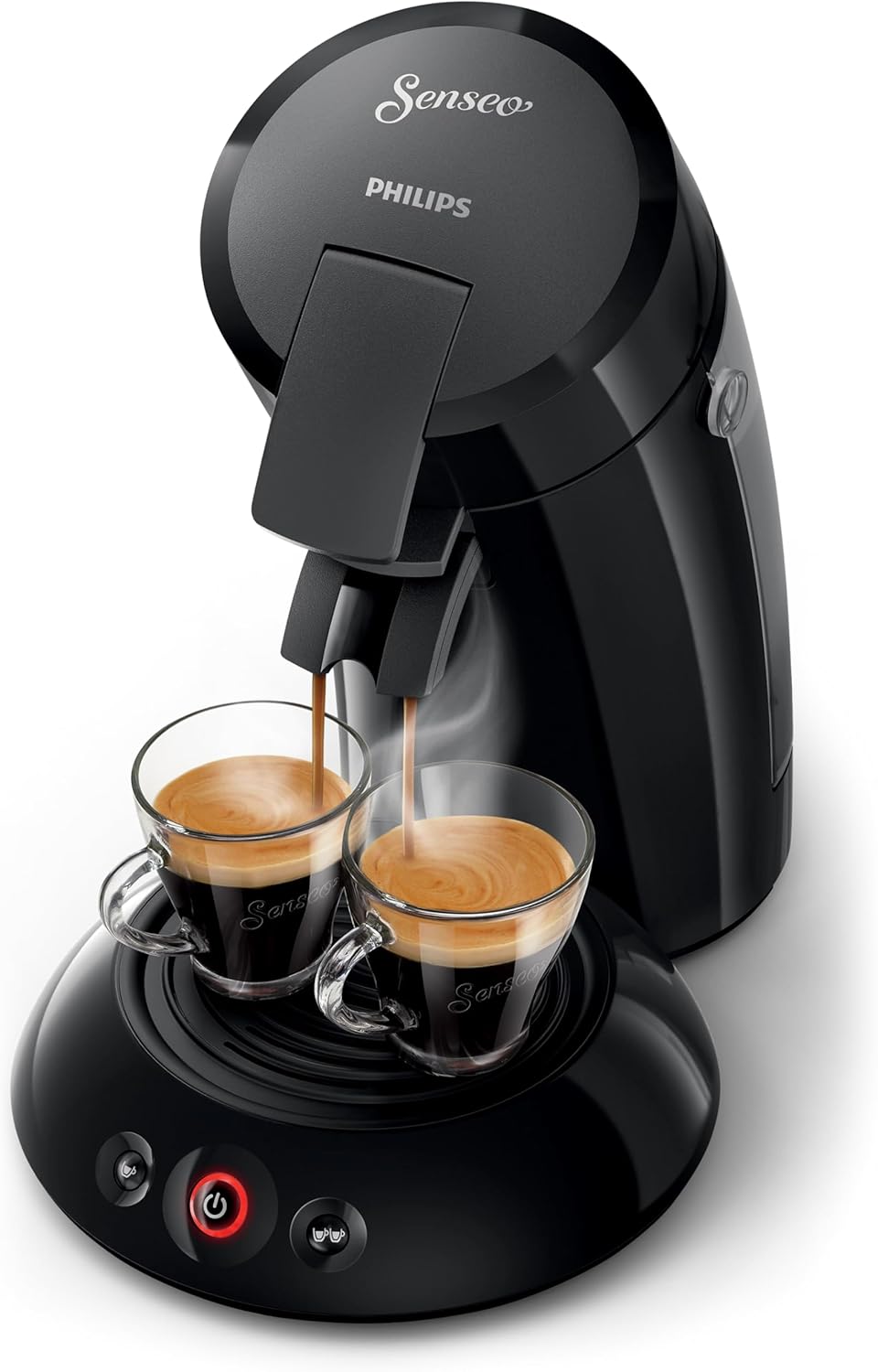 Philips Senseo Original Coffee Pod Machine with Crema Plus Technology, Coffee Boost Technology, Fast and Easy, Fuller and Richer Taste 1450 W, 0.7 Litre, Black (HD6553/67)